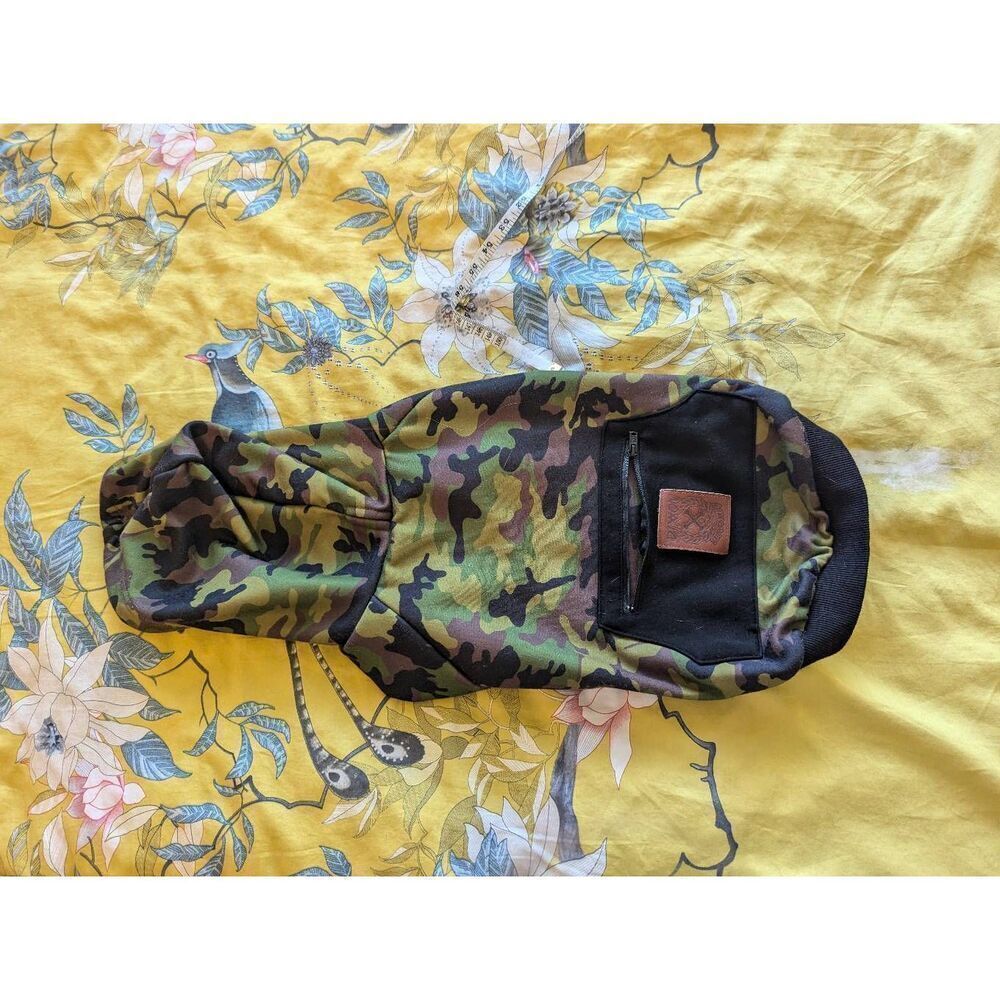 Dixxon Camo Camouflage Dog Hoodie Sweatshirt Clothing with Pocket